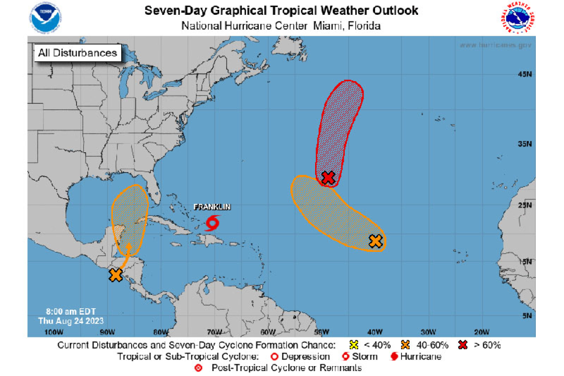 Tropical Weather Outlook  800 AM EDT Thu Aug 24 2023